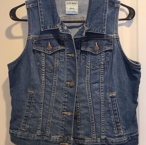 Old Navy Jean Sleeveless Vest